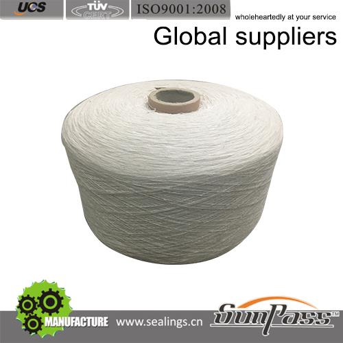 Sealing Packing Material Cotton Gland Packing Raw Material 100% Knitted Cotton Yarn
