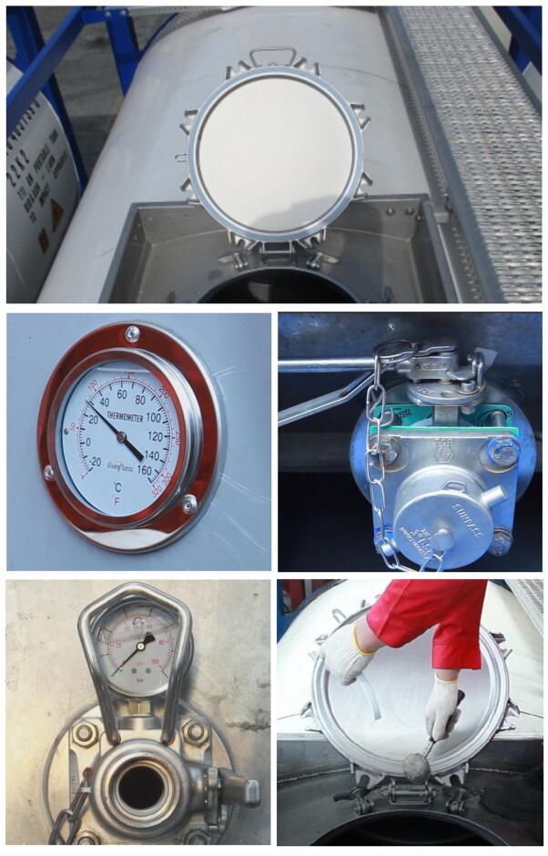 Safety DN65 Flanged Relief Valve ISO Tank Container