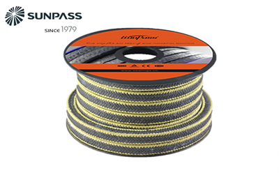 جرافيت PTFE مع تعبئة ألياف كيفلر