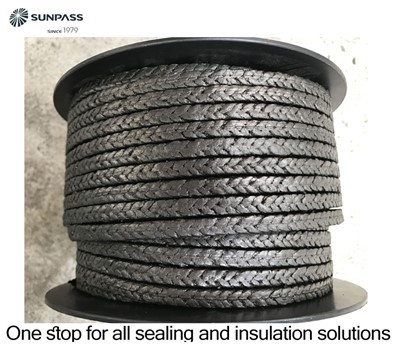 تعبئة الأسبستوس الجرافيت المقوى بالأسلاك مع المطاط